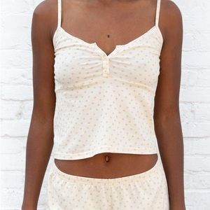 Brandy Melville Floral Pajama Set